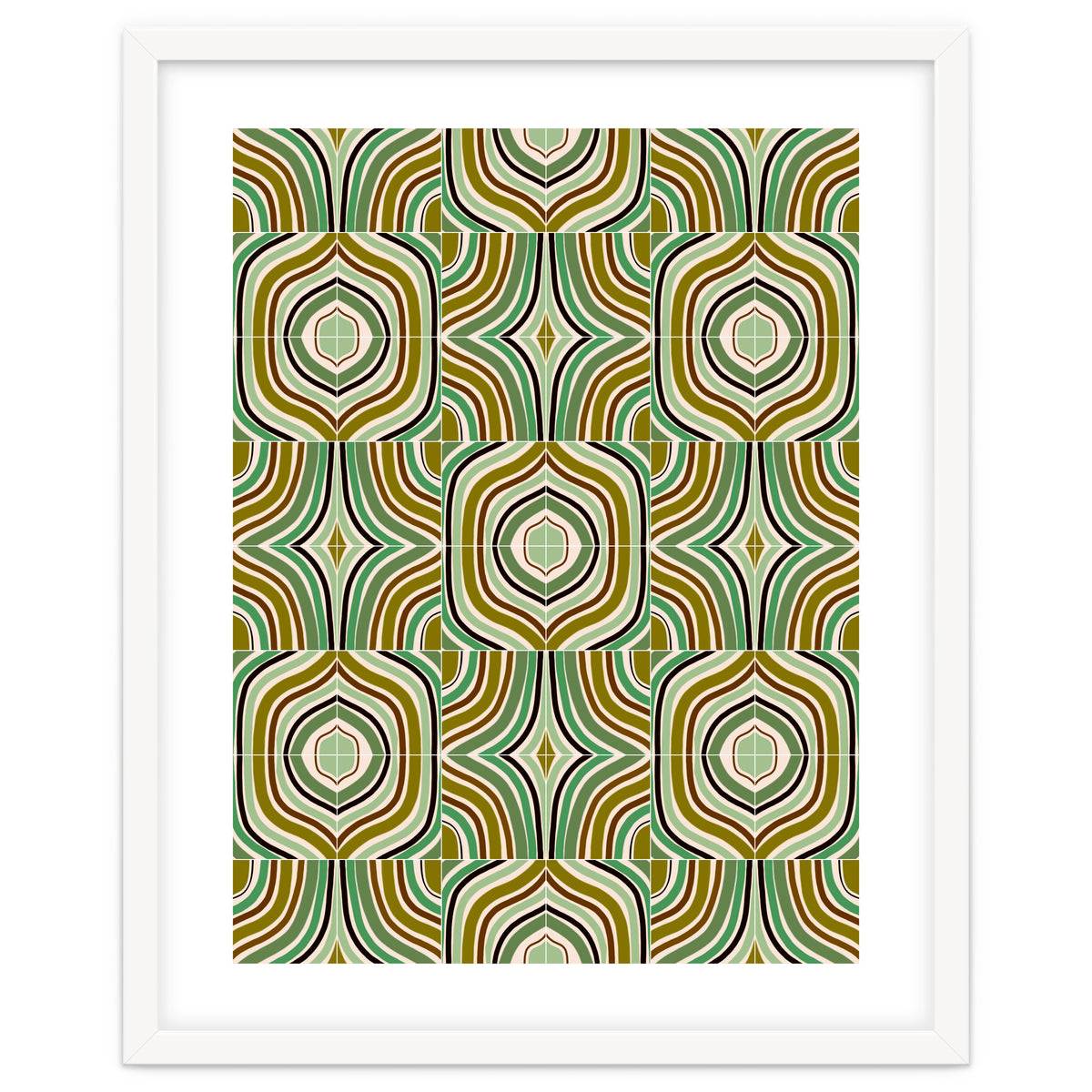 Jade Retro Rainbow Tiles