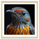 Close Up Of A Colorful Exotic Bird Head thumbnail