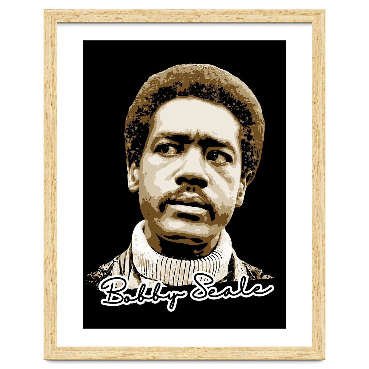 Bunchy Carter American Activist Legend in Vintage Style