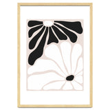 Floral Yin Yang, Scandinavian Nature Flowers Botanical Concept, Plants Blossom Positivity Neutral Minimalism thumbnail