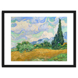 Wheat Field with Cypresses. thumbnail