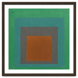 JOSEF ALBERS - HOMAGE TO THE SQUARE GREY BROWN GREEN thumbnail