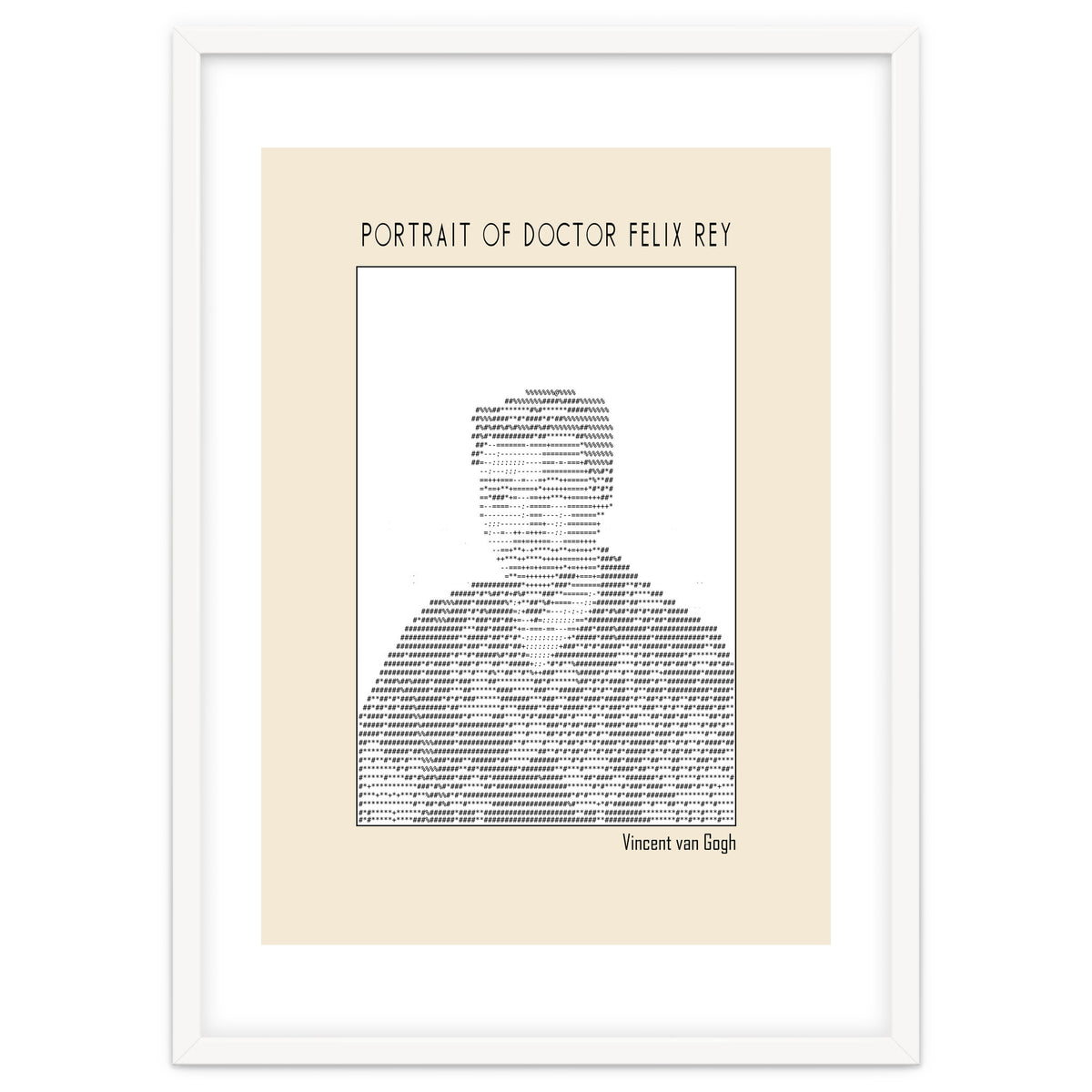 Portrait Of Doctor Felix Rey (ascii Art)