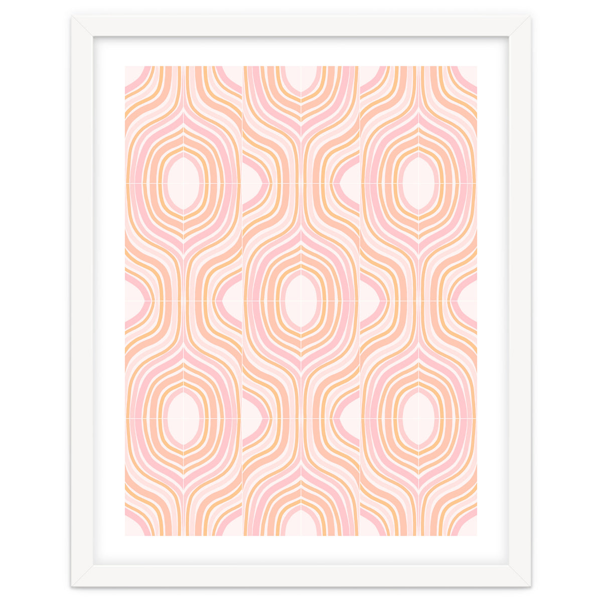 Peachy Marbled Tiles