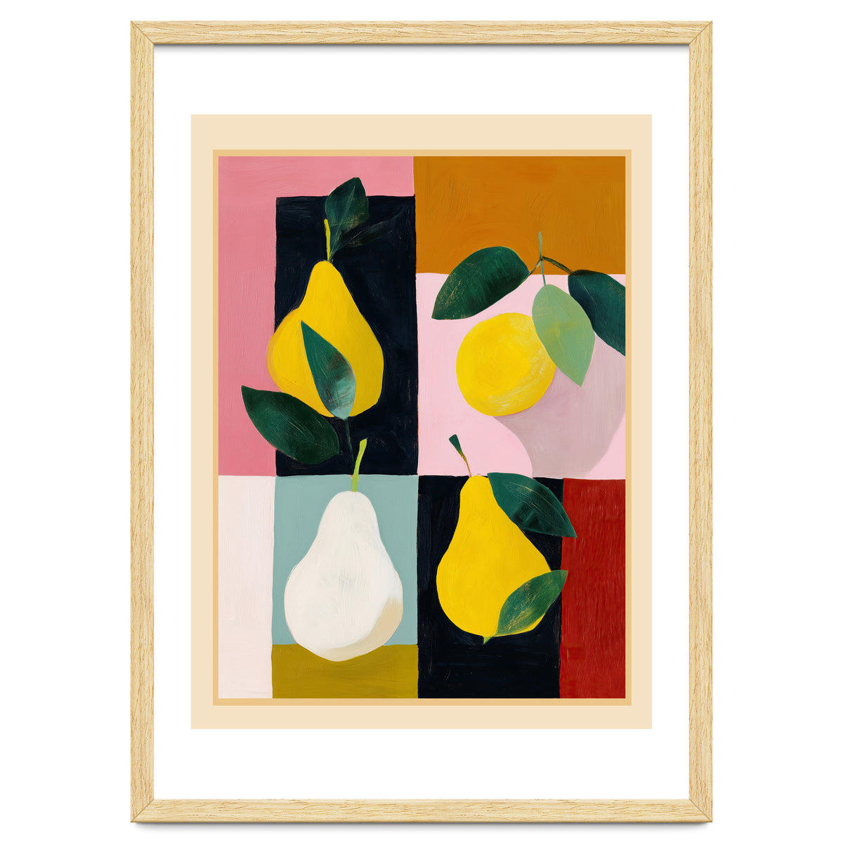 Modern Pears Still Life I