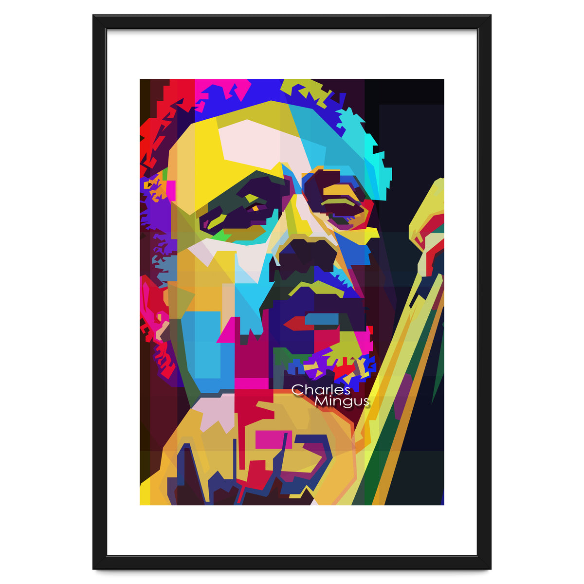 Charles Mingus Classic Jazz Pop Art WPAP