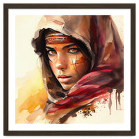 Watercolor Tuareg Woman #5