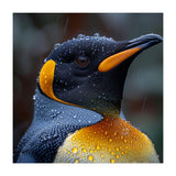 King Penguin Standing In Rain With Water Drops Nature Photography (Print Only) thumbnail