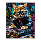 Cat Dj music (Print Only) thumbnail