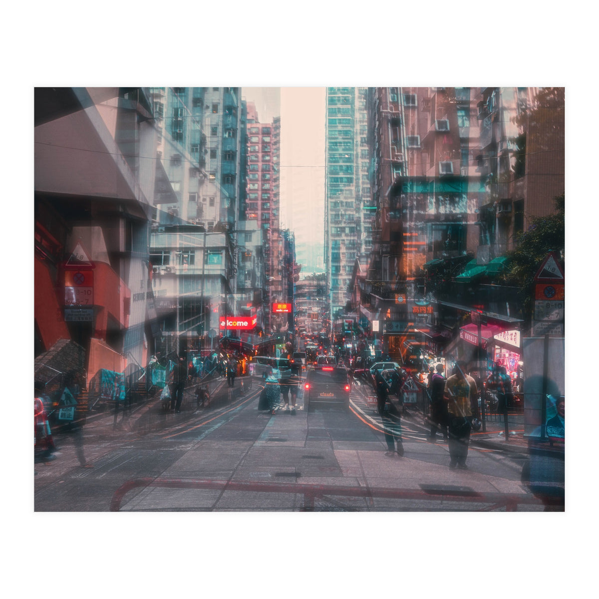 Street Photography - Double Exposure Sai Ying Pung (Print Only)