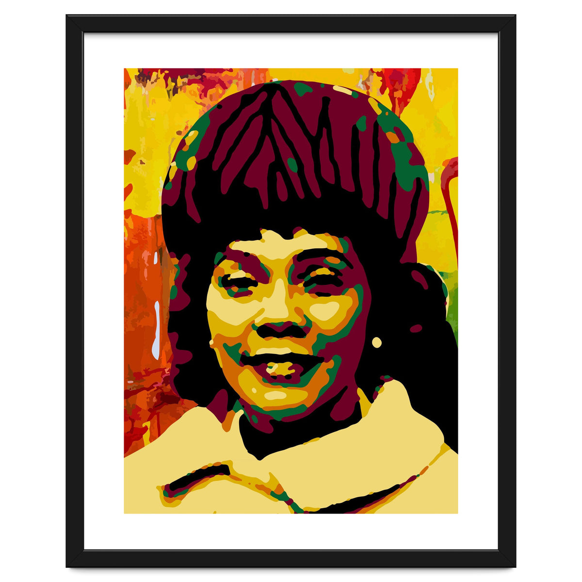 Coretta Scott King Colorful Abstract Art