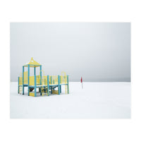 Playground in the winter seascape (Print Only)