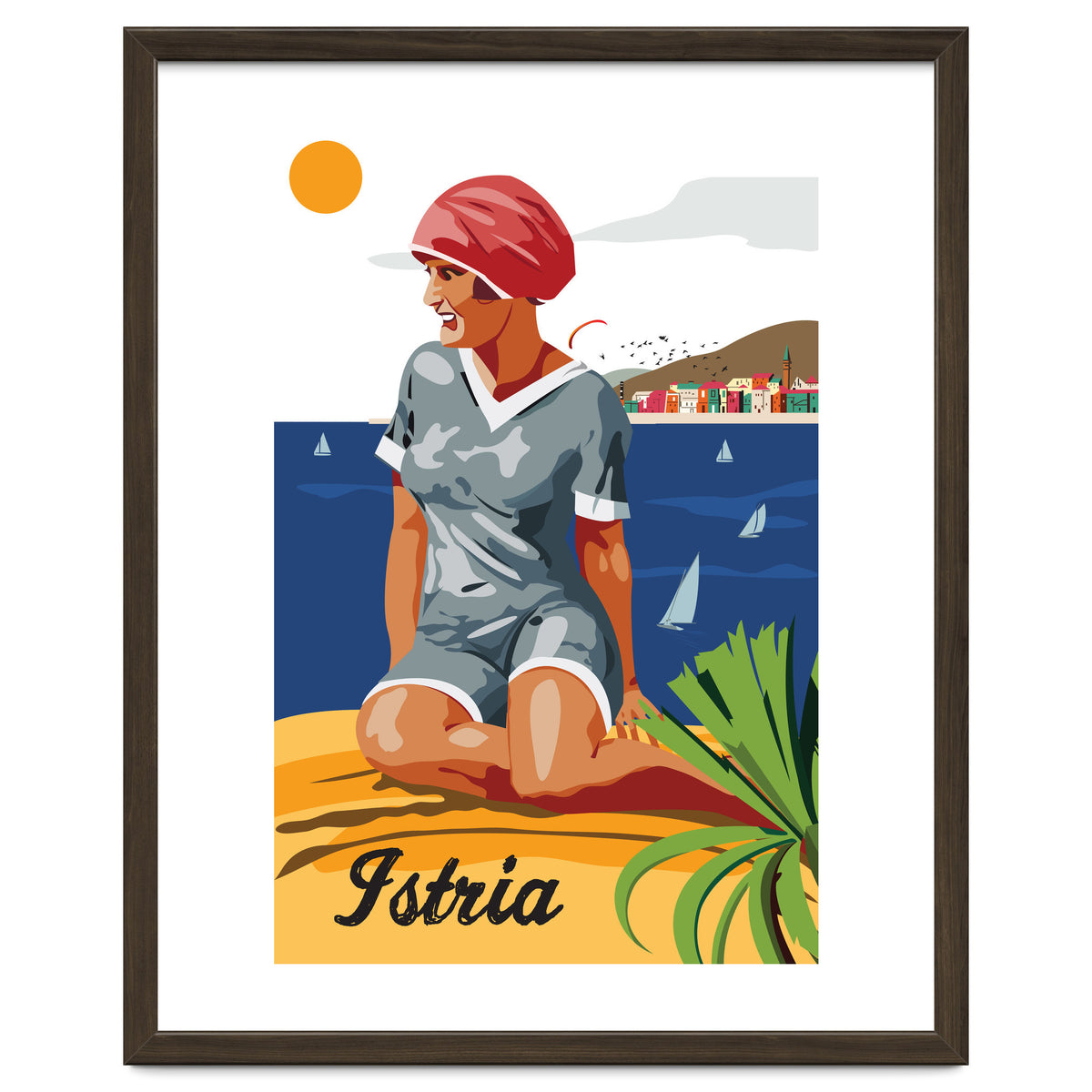 Istria, Swimmer on the Beach