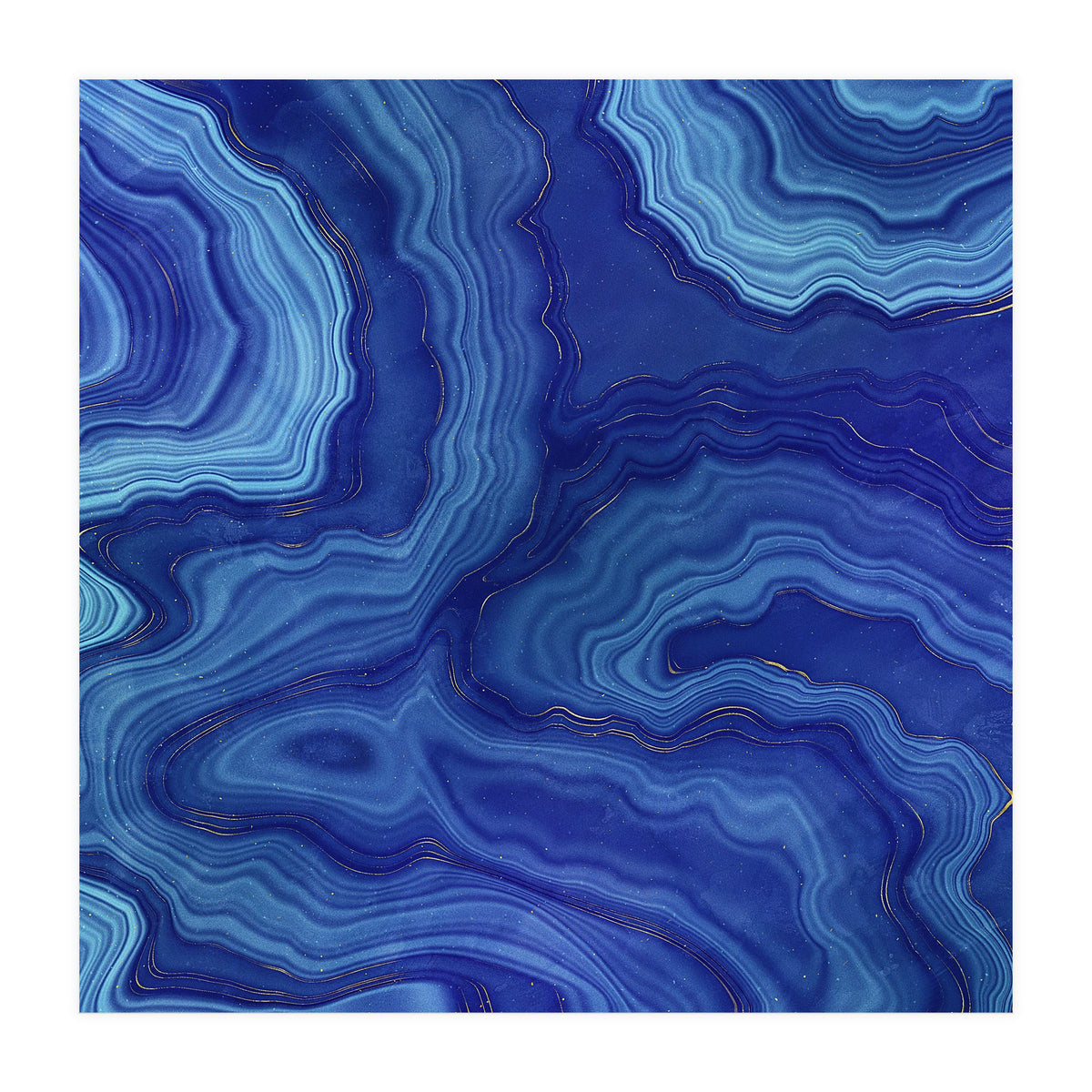 Blue Agate Texture 05 (Print Only)