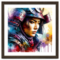 Samurai Asian Warrior Woman Portrait