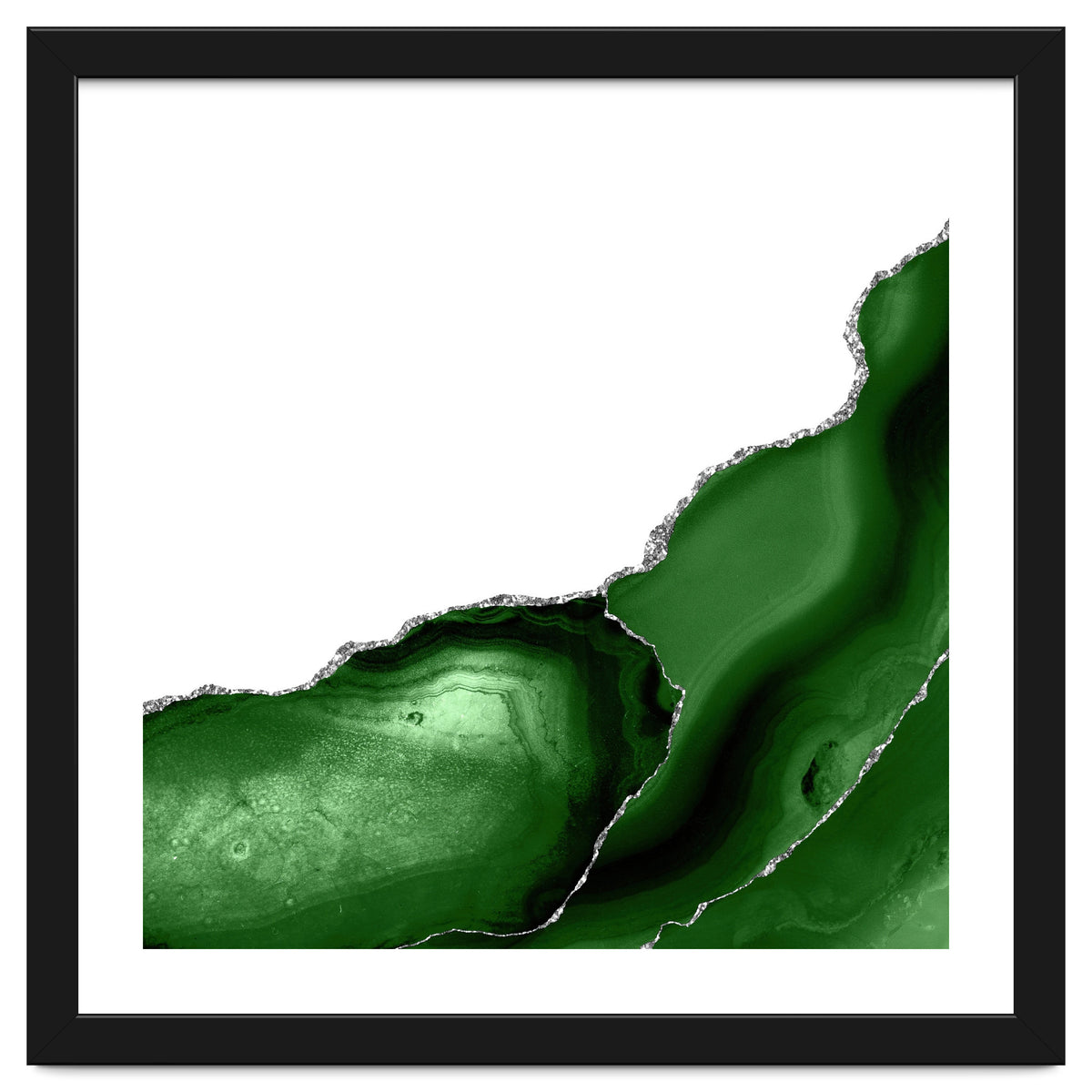 Green & Silver Agate Texture 08