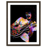 Carlos Santana . American Rock Guitarist Legend Colorful thumbnail