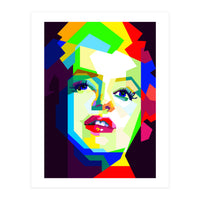 Marilyn Monroe Colorful Illustration Pop Art WPAP (Print Only)