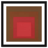 JOSEF ALBERS - HOMAGE TO THE SQUARE, RED, BROWN thumbnail