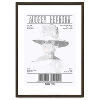 Receipt Art Audrey Hepburn