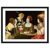 French school. The Cheater with the Ace of Diamonds. Le Tricheur à l'As de Carreaux. 17th century... thumbnail