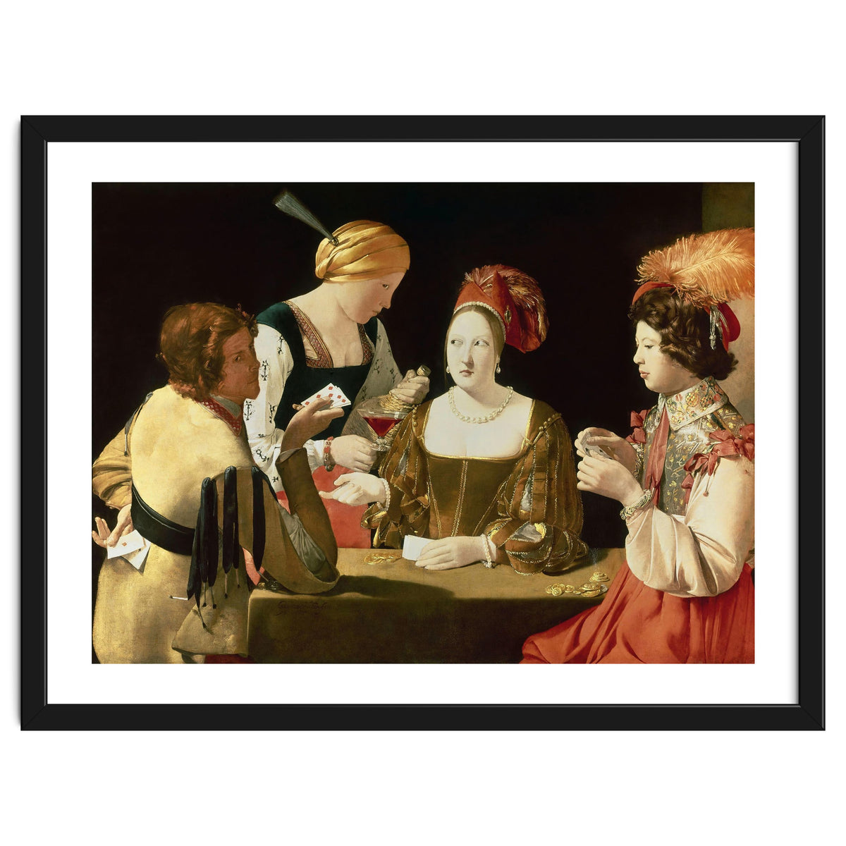 French school. The Cheater with the Ace of Diamonds. Le Tricheur à l'As de Carreaux. 17th century...