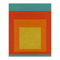 JOSEF ALBERS - HOMAGE TO THE SQUARE GREEN RED YELLOW ORANGE  (Print Only)