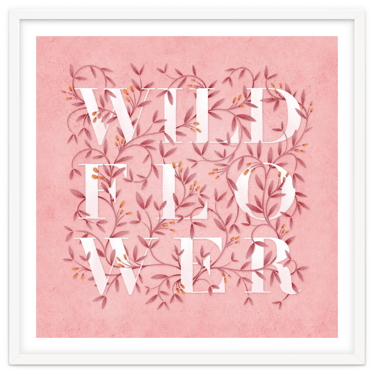 Wild Flower Typography