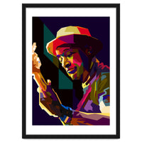 Marcus Miller Bass Jazz Musician Pop Art WPAP