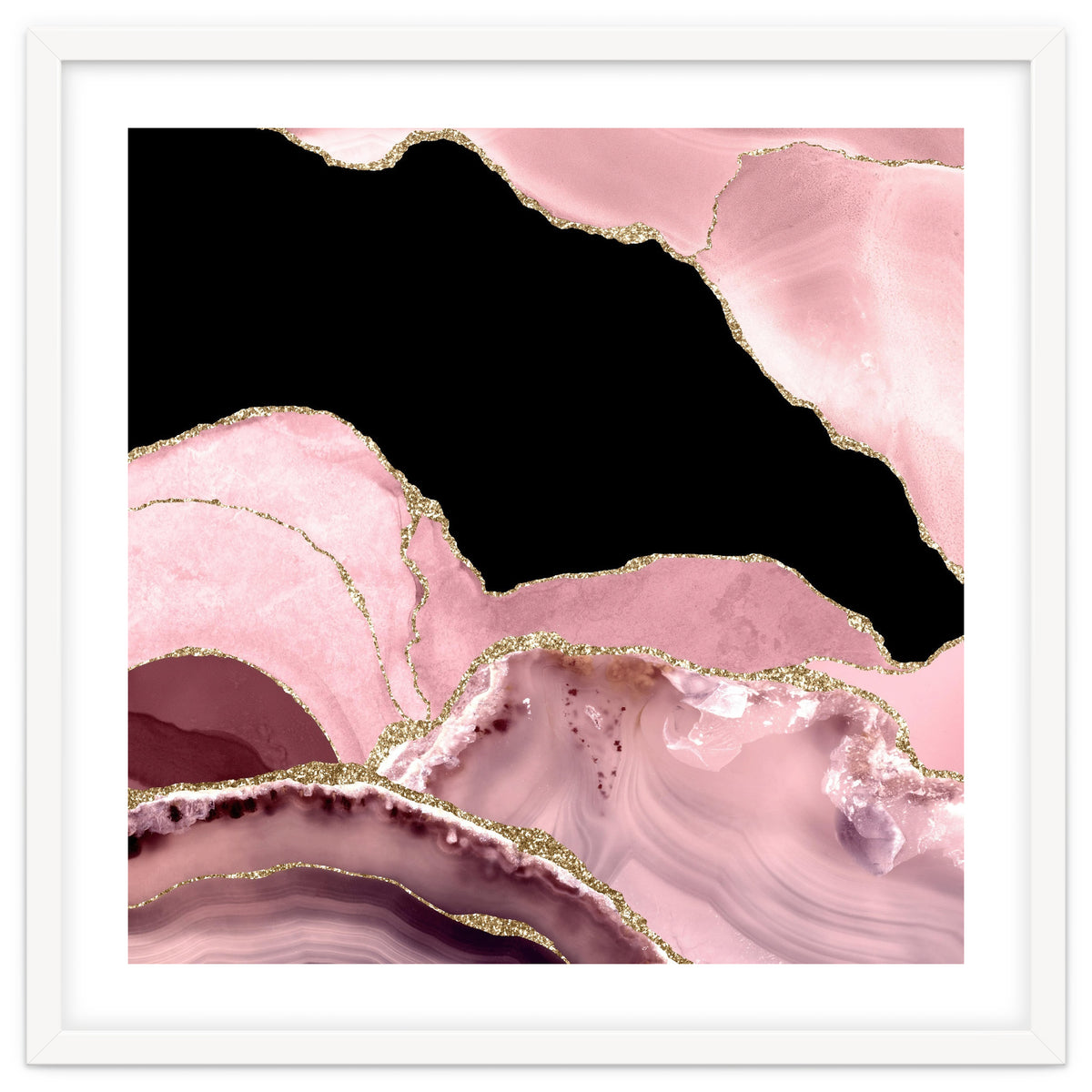 Blush & Gold Agate Texture 03