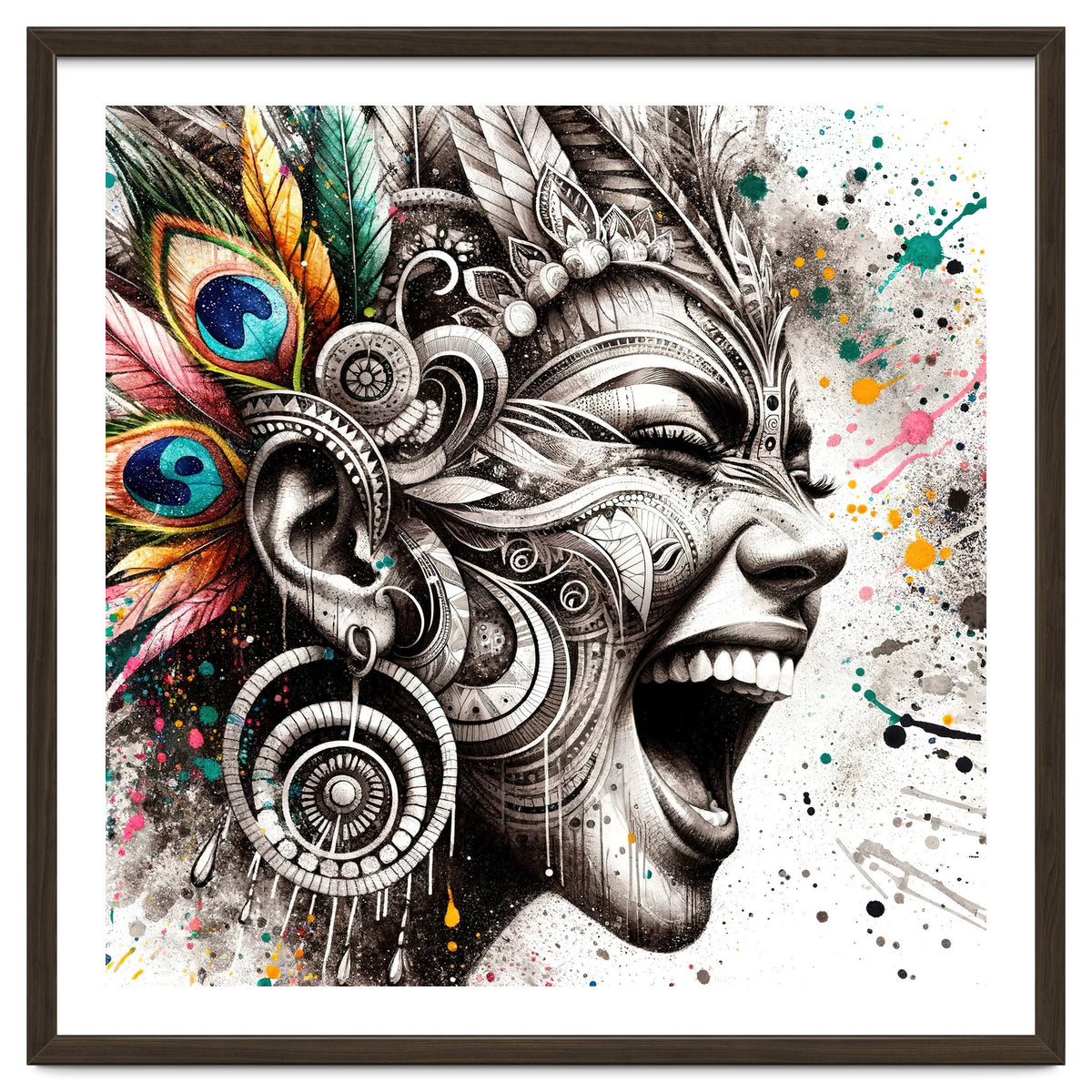 Carnival Scream Portrait