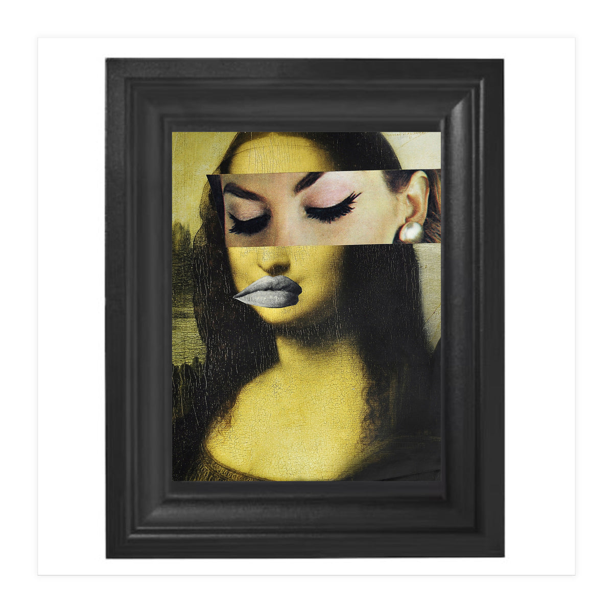 Monnalisa 2.0 - Print of paper Collage (Print Only)