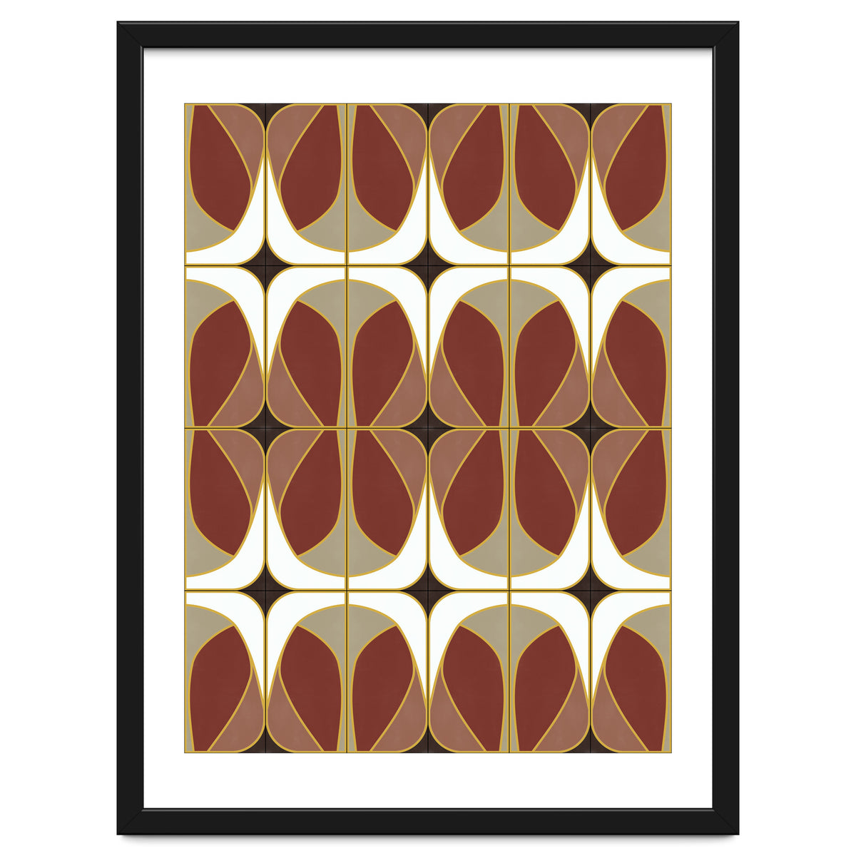Umber Nouveau Tiles