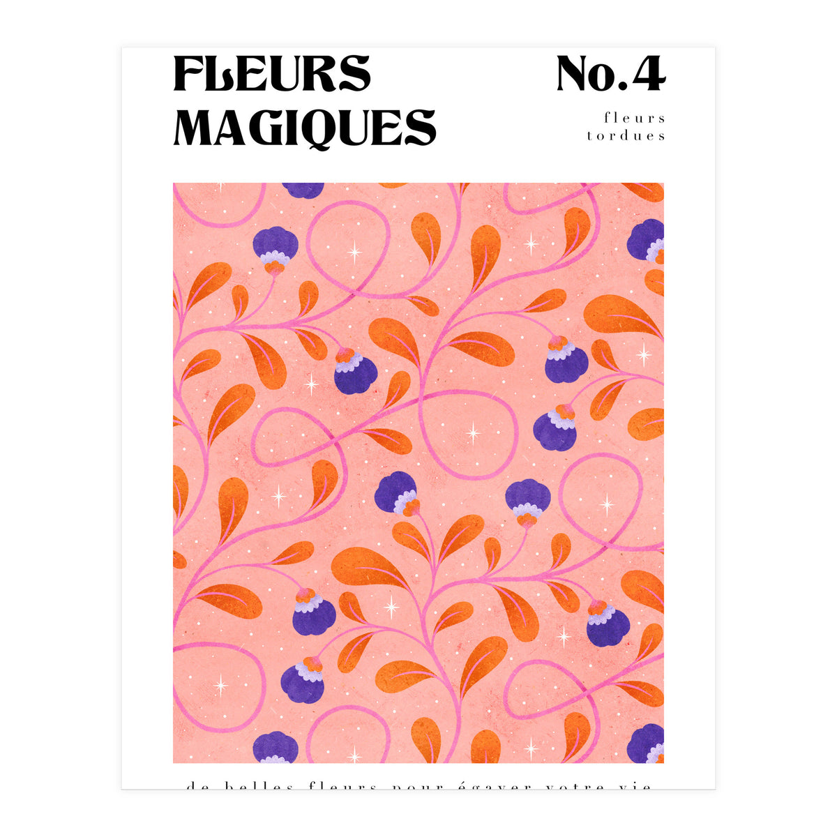 Magical Flowers No.4 Twisty Florals (Print Only)