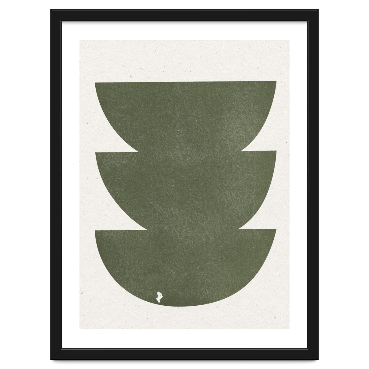 GREEN WATERCOLOR SHAPES NO.3