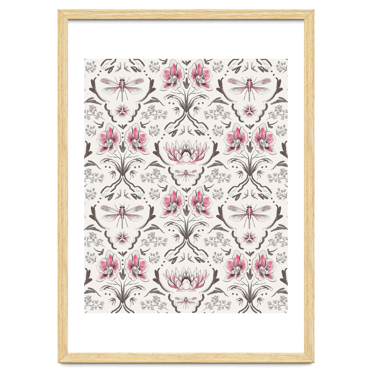 Bohemian Garden Pink Pattern