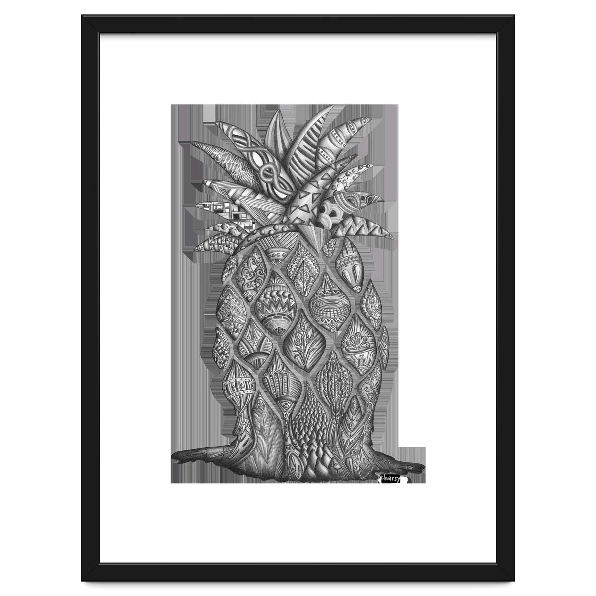 Surreal Melting Pineapple by Charsy