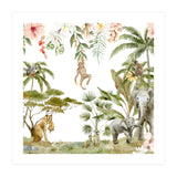 Watercolor Wild Animals Jungle  (Print Only) thumbnail