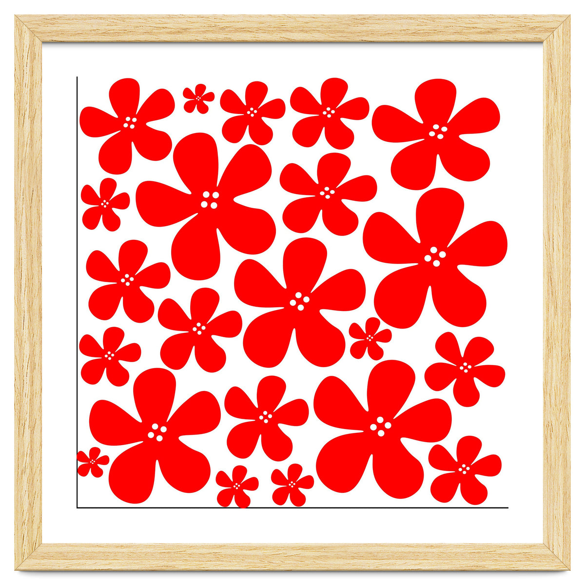 Red Flowers Pattern