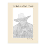 Portrait Of Patience Escalier Vincent Van Gogh Ascii Art (Print Only) thumbnail