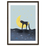 Beauty Sleep - Melting Cat on the crescent moon thumbnail