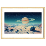 Alien Horizon: Saturn-Inspired Planetary Landscape thumbnail