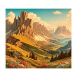 Vintage Dolomites Poster, Italy (Print Only) thumbnail