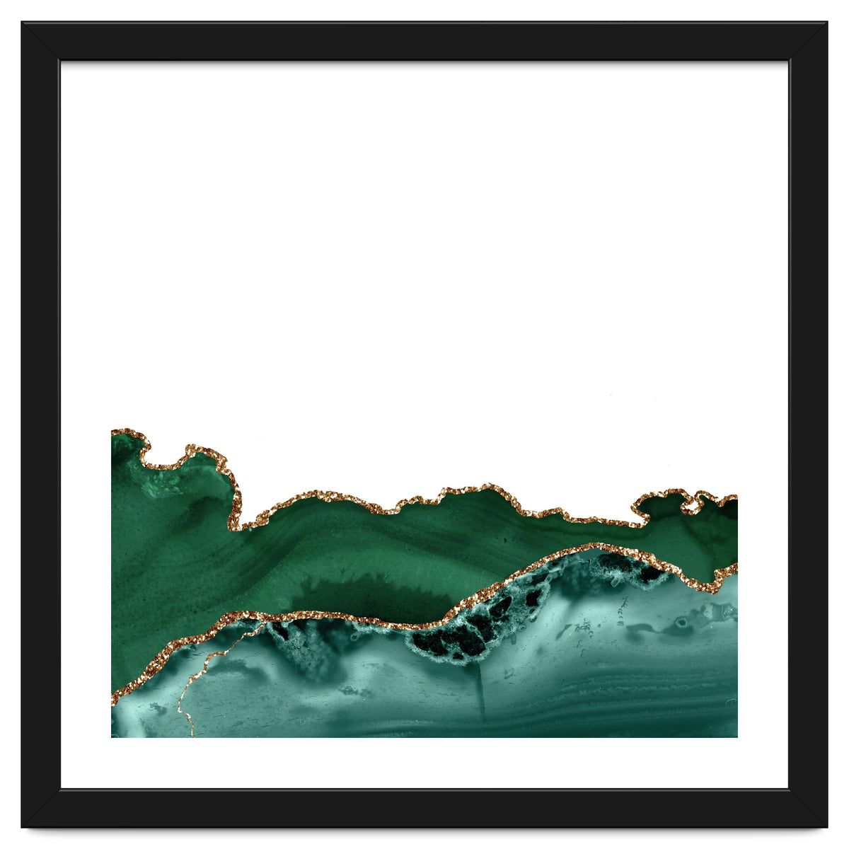 Emerald & Gold Agate Texture 12