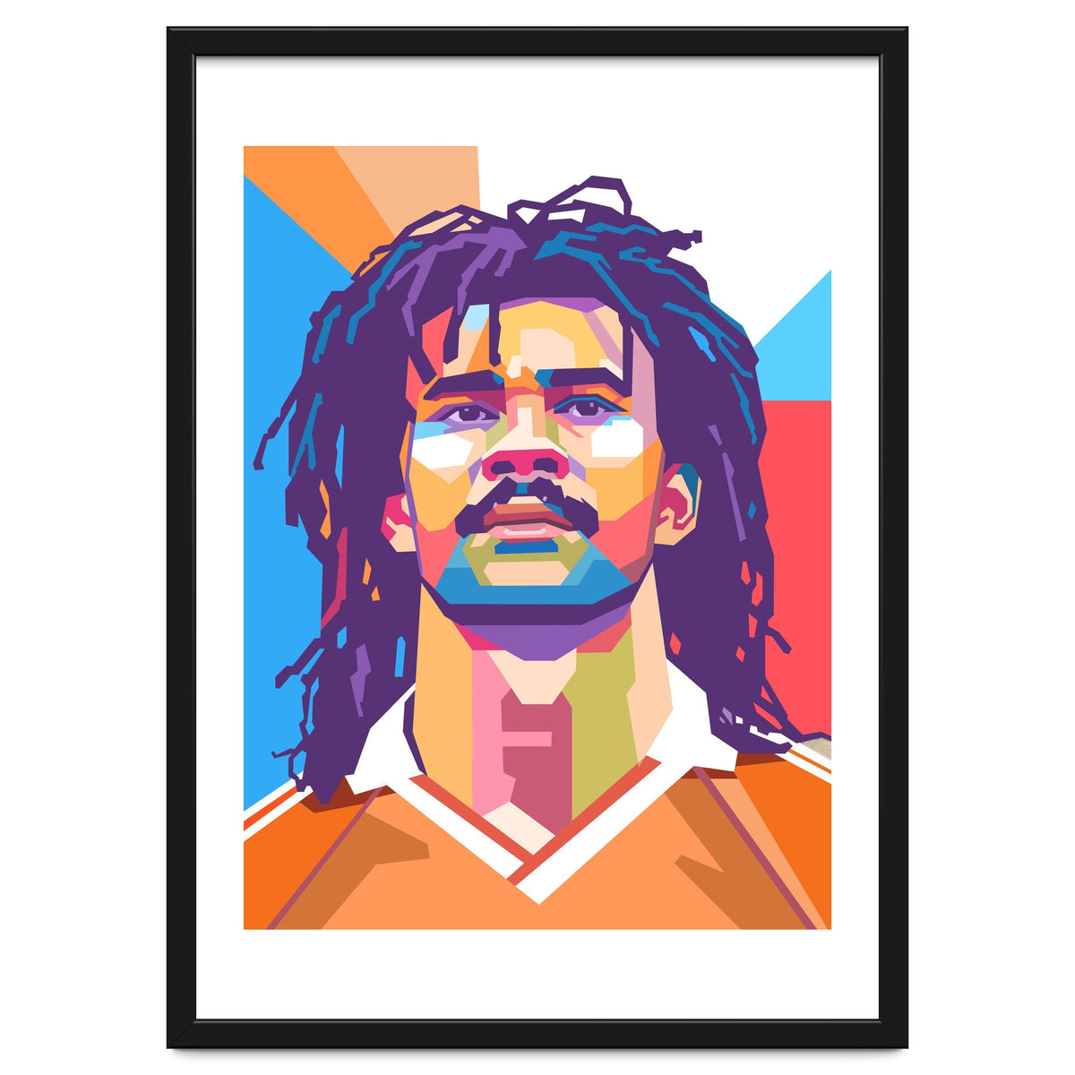Ruud Gullit pop art portrait