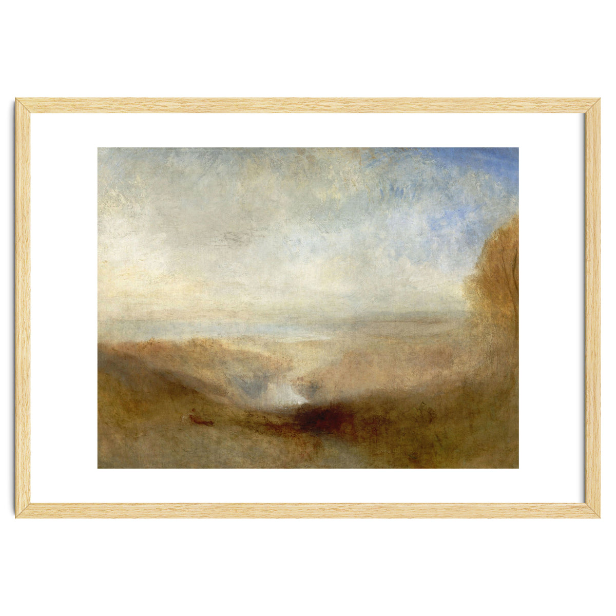 'Landscape with a River and a Bay in the Background', 1835, Oil on canvas, 123 x 93 cm.