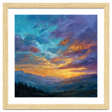 Ethereal Alpine Sunset Over Distant Peaks thumbnail