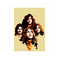 Retro Led Zeppelin Rock Blues Music (Print Only)