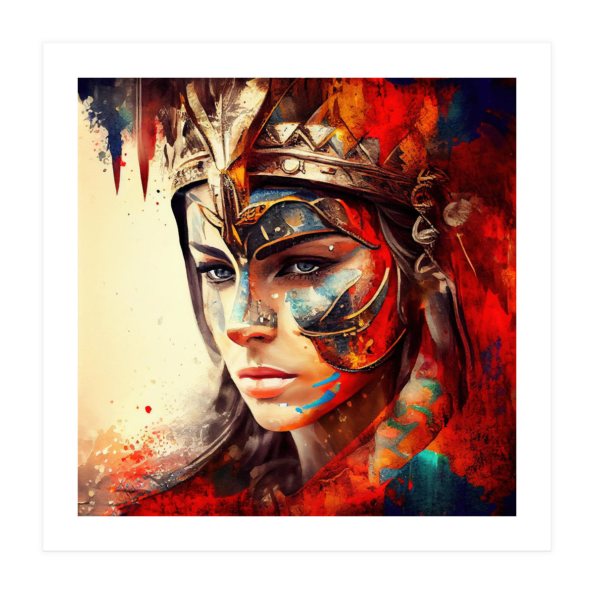 Powerful Warrior Woman #3 (Print Only)