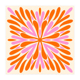 Symmetry Petals - pink and orange (Print Only) thumbnail
